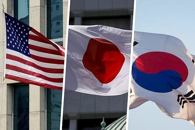 Mỹ: Quan hệ đối tác ba bên với Nhật Bản, Hàn Quốc &quot;đang mạnh mẽ hơn&quot; | Châu Á-TBD | Vietnam+ (VietnamPlus)