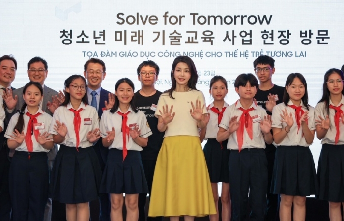 Phu nhân Tổng thống Hàn Quốc dự sự kiện giới thiệu chương trình CSR Samsung