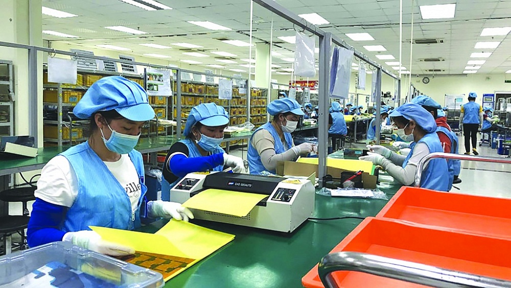 Hoạt động sản xuất tại Công ty TNHH Siflex Việt Nam (Bắc Giang).	Ảnh: ST