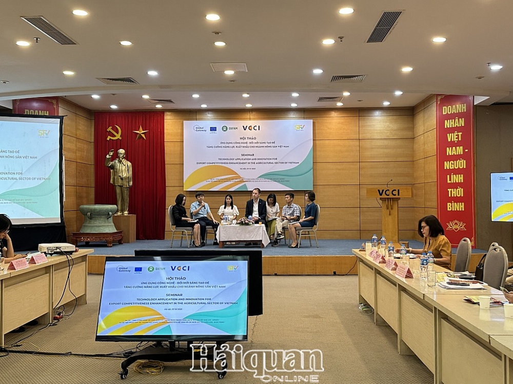 Hội thảo: Ứng dụng công nghệ - Đổi mới sáng tạo để tăng cường năng lực xuất khẩu cho ngành nông sản Việt Nam.
