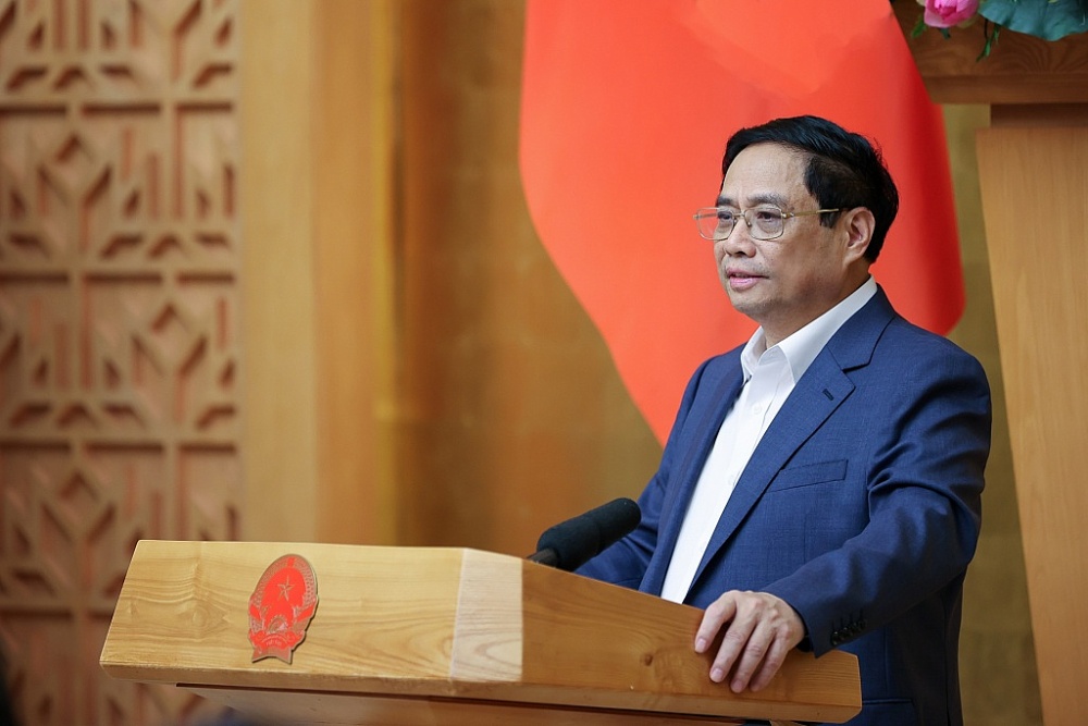 Thủ tướng Phạm Minh Chính phát biểu khai mạc phiên họp Chính phủ thường kỳ tháng 9/2023 và Hội nghị trực tuyến Chính phủ với 63 địa phươn