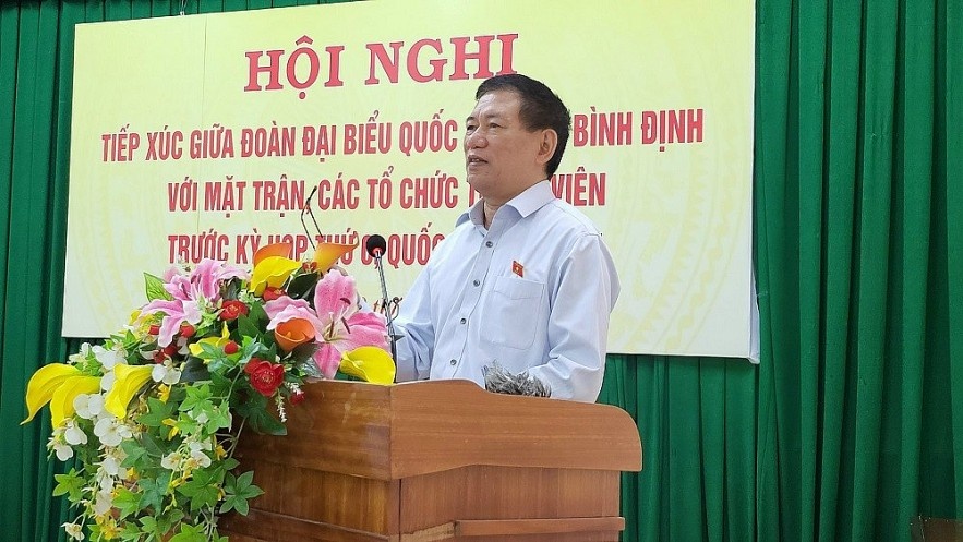 Bộ trưởng Hồ Đức Phớc tiếp xúc cử tri tại tỉnh Bình Định trước thềm kỳ họp thứ 6