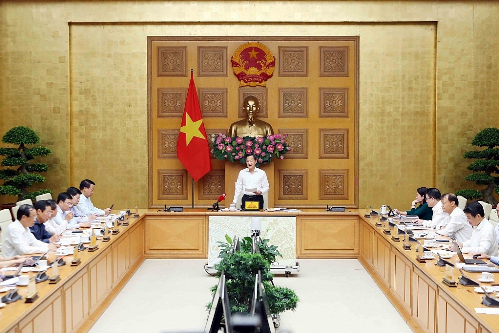 Phó Thủ tướng Lê Minh Khái chủ trì cuộc họp Ban Chỉ đạo điều hành giá. Ảnh: VGP