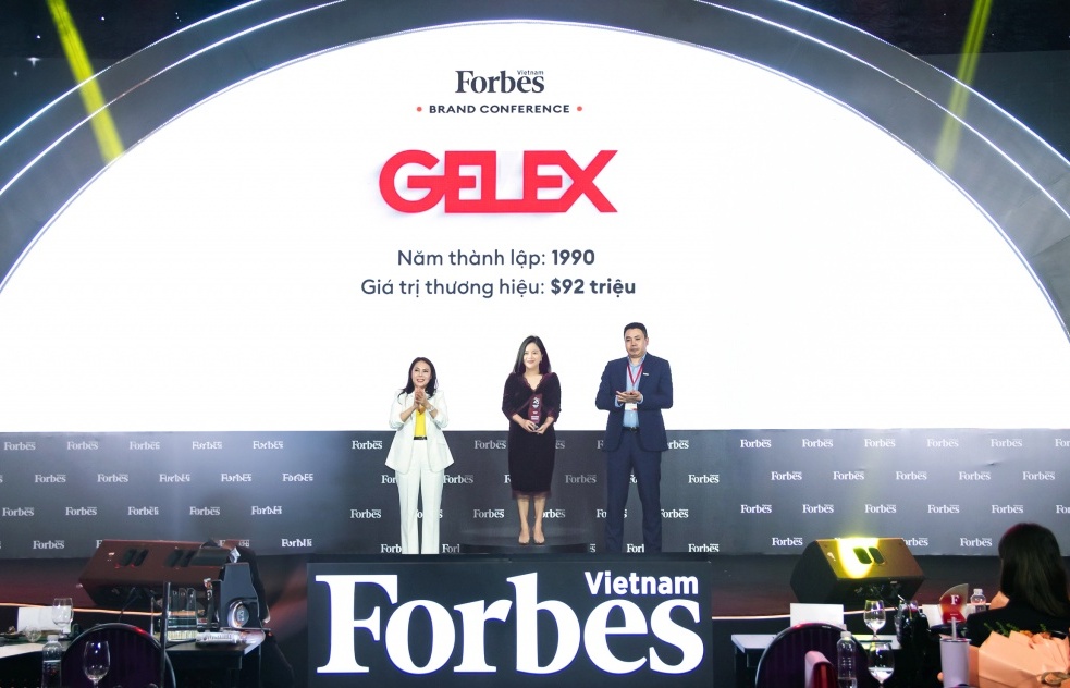 GELEX lọt Top 25 thương hiệu dẫn đầu do Forbes Việt Nam bình chọn