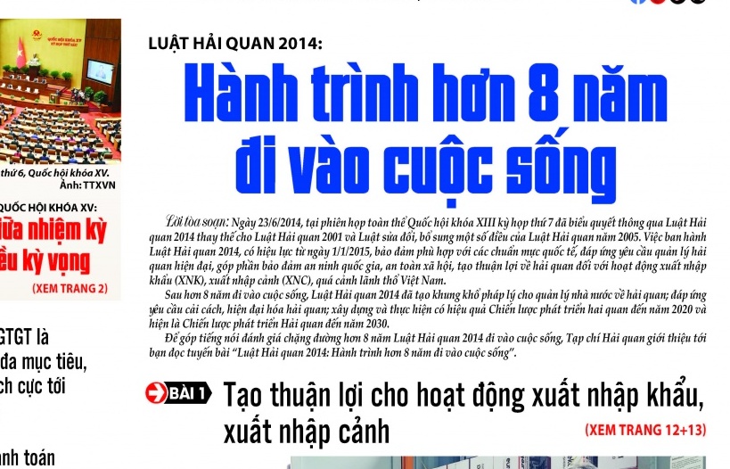 Những thông tin hấp dẫn trên Tạp chí Hải quan số 85 phát hành ngày 24/10/2023