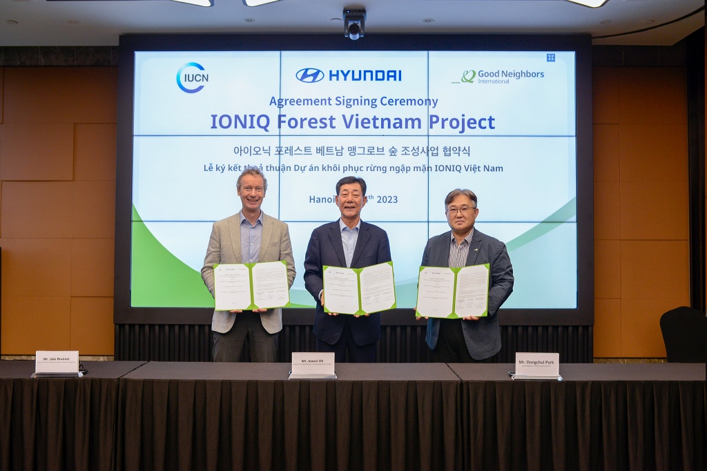 Hyundai Motor đồng hành cùng IUCN và GNI triển khai trồng rừng ngập mặn tại Đồng bằng sông Cửu Long