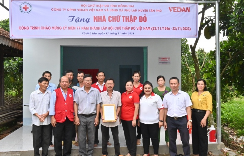 Vedan Việt Nam trao tặng nhà Chữ thập đỏ