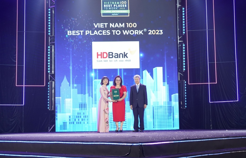 HDBank được vinh danh Top 4 nơi làm việc tốt nhất Việt Nam