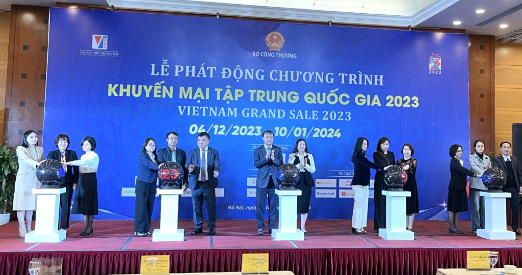 Lễ phát động Chương trình “Khuyến mại tập trung quốc gia 2023 – Vietnam Grand Sale 2023”.