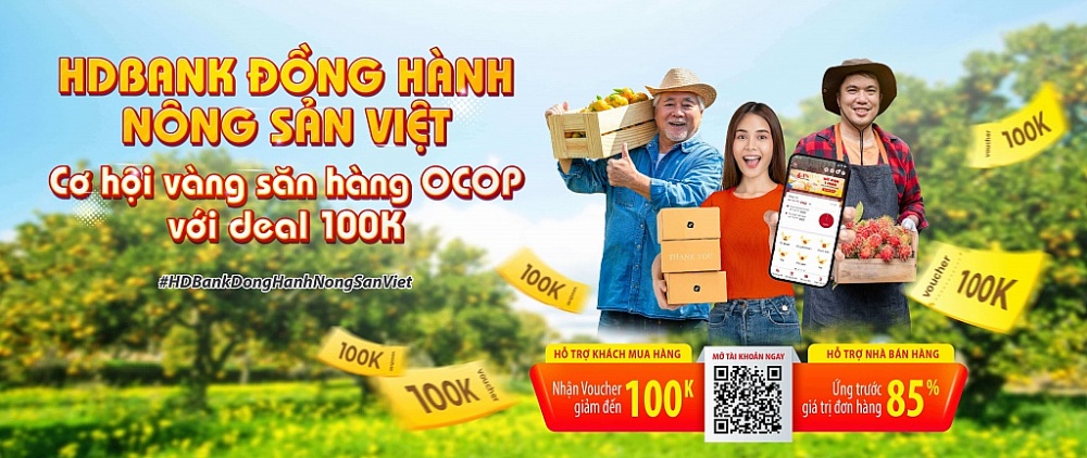 Chợ phiên OCOP sôi động khi HDBank nhập cuộc, nông đặc sản đắt hàng