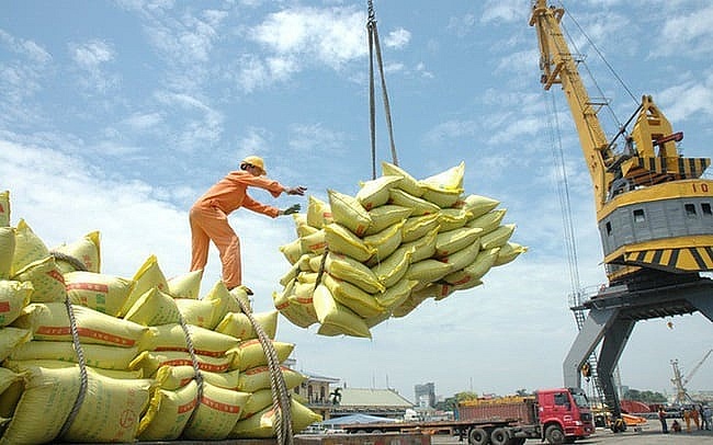 Xuất khẩu gạo tăng mạnh. Ảnh: ST