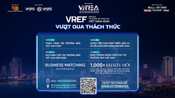 VREF 2024 “Vượt qua thách thức”: Sự kiện bất động sản được chờ đón nhất năm 2024