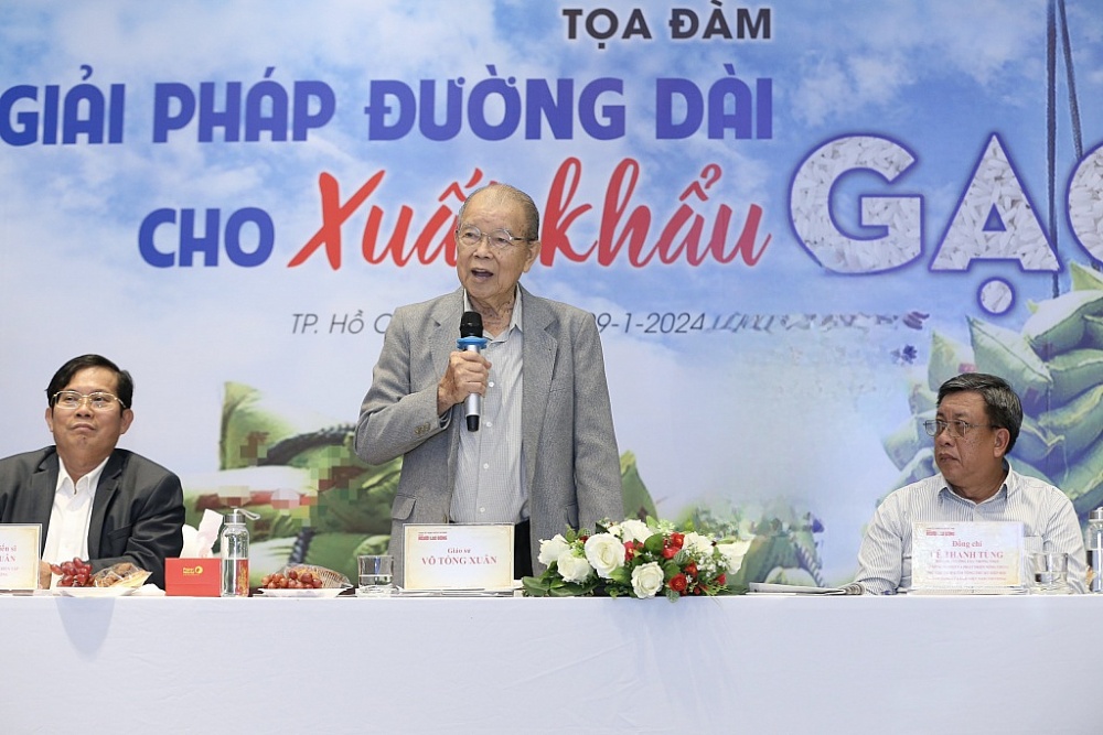 GS Võ Tòng Xuân nói về việc tổ chức lại chuỗi giá trị lúa gạo Việt Nam