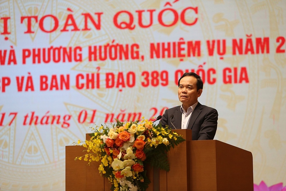 Phó Thủ tướng Chính phủ Trần Lưu Quang phát biểu chỉ đạo hội nghị.