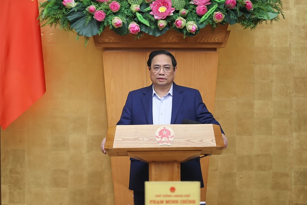 Thủ tướng Phạm Minh Chính nhấn mạnh: Các bộ, ngành, địa phương tập trung thực hiện 10 nhóm nhiệm vụ, giải pháp, tạo khí thế mới, động lực mới, thắng lợi mớ