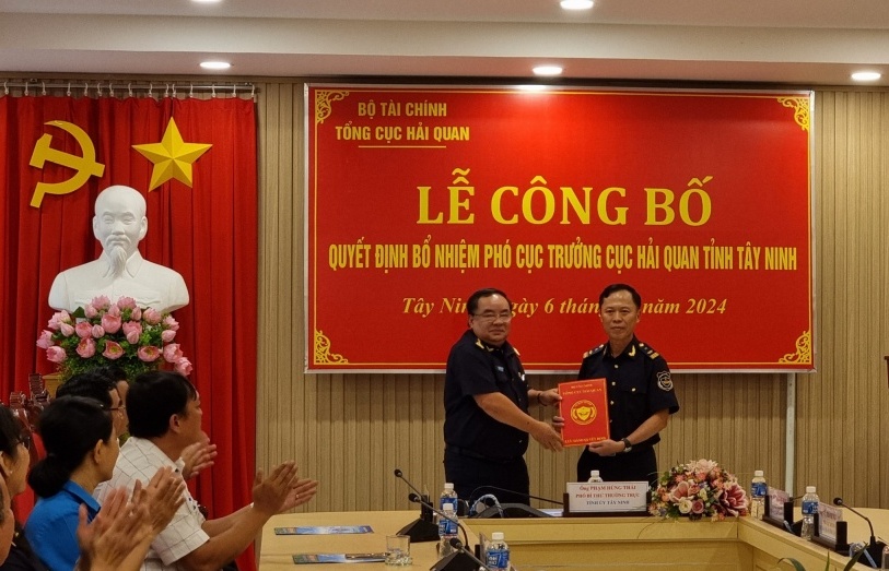 Bổ nhiệm Phó Cục trưởng Cục Hải quan Tây Ninh Phan Văn Vũ