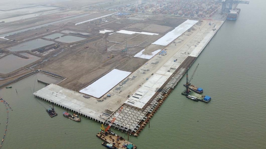 Dự án bến số 3, 4 tại cảng cửa ngõ quốc tế Hải Phòng đạt 70% tiến độ