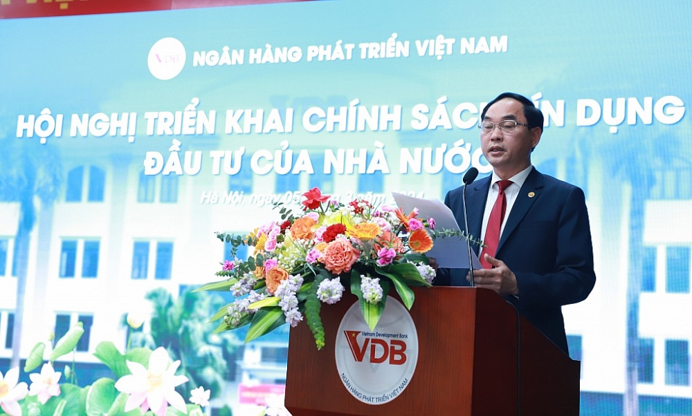 Ông Đào Quang Trường, Tổng Giám đốc VDB phát biểu tại Hội nghị. 