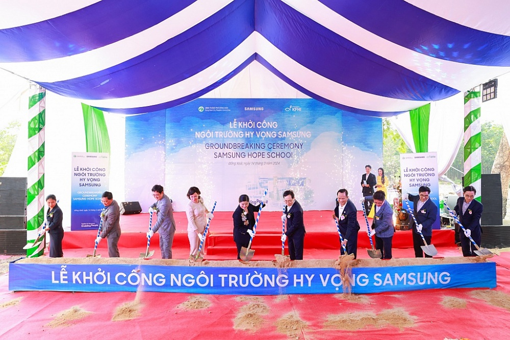 Khởi công “Ngôi trường hy vọng Samsung” tại Bình Phước