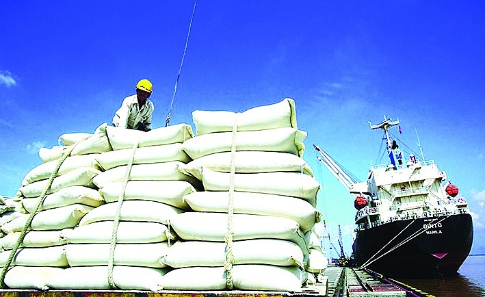 Thái Lan gia tăng sản lượng xuất khẩu gạo vào Philippines và cạnh tranh với gạo của Việt Nam. 	Ảnh: ST