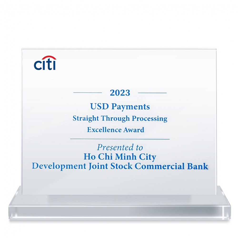 HDBank nhận “Giải thưởng chất lượng thanh toán quốc tế xuất sắc năm 2023”
