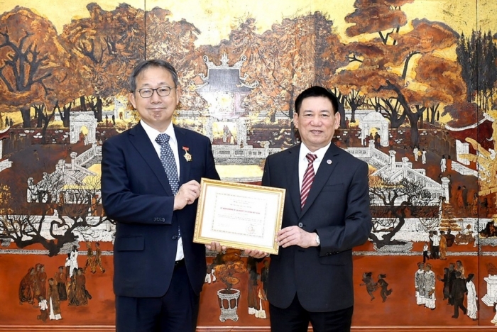 Bộ trưởng Hồ Đức Phớc tiếp Đại sứ Đặc mệnh toàn quyền Nhật Bản tại Việt Nam