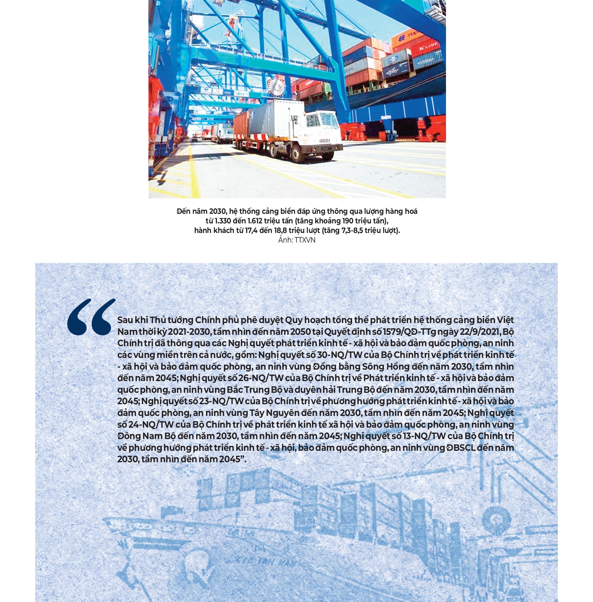 MEGASTORY: Phát triển hệ thống cảng biển đáp ứng xu thế hội nhập quốc tế