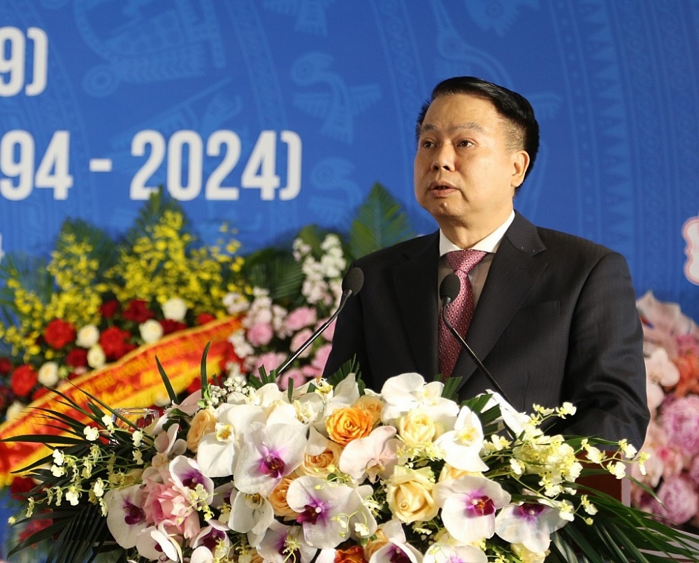 Thứ trưởng Bộ Tài chính Nguyễn Đức Chi phát biểu tại sự kiện. Ảnh: HD