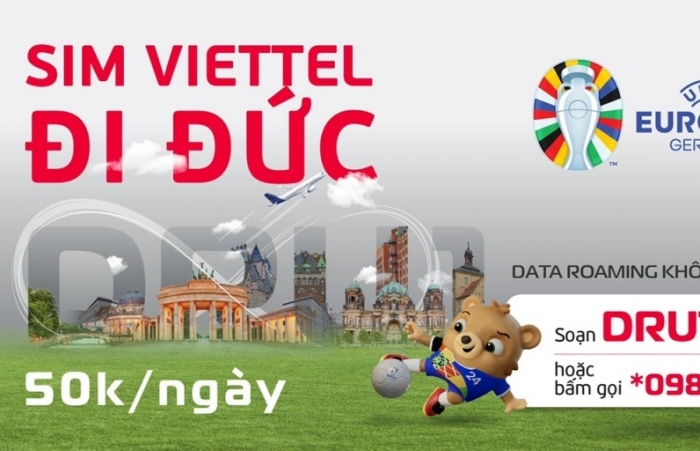 Viettel ưu đãi data roaming không giới hạn tại Đức nhân dịp UEFA EURO 2024