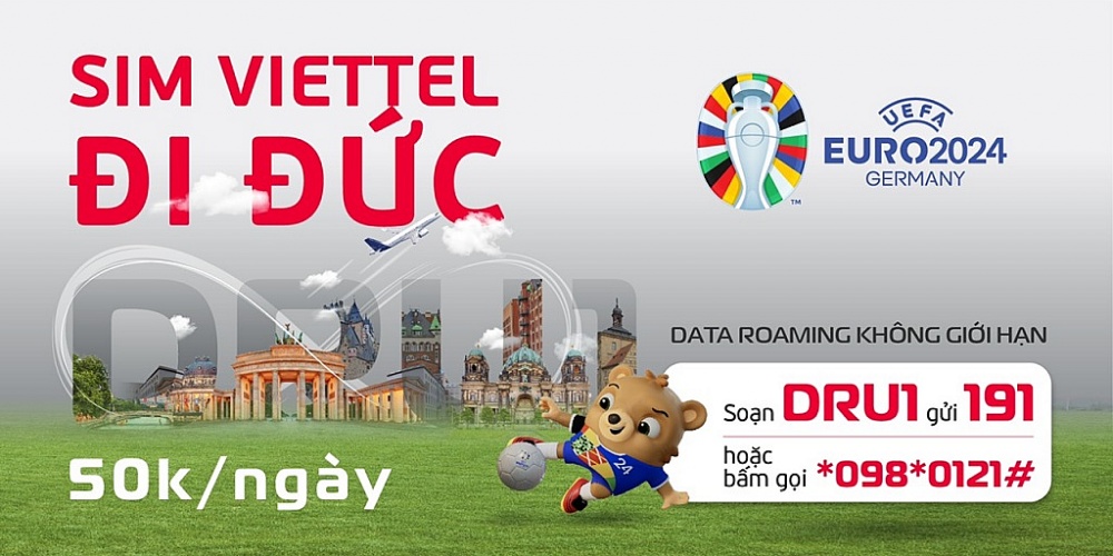 Viettel ưu đãi data roaming không giới hạn tại Đức nhân dịp UEFA EURO 2024