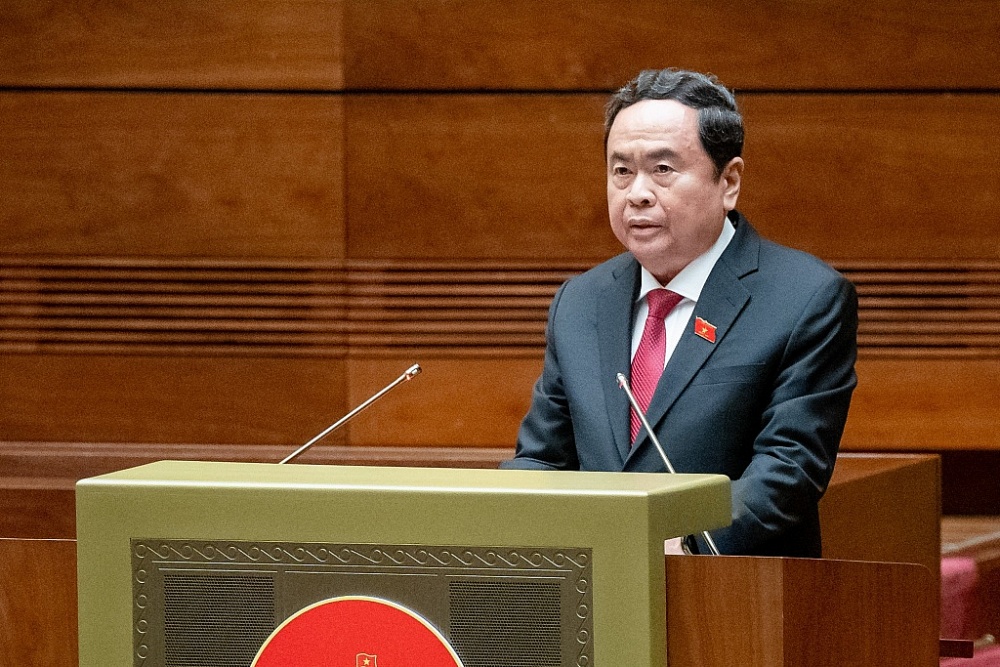 Ủy viên Bộ Chính trị, Chủ tịch Quốc hội Trần Thanh Mẫn phát biểu bế mạc Kỳ họp