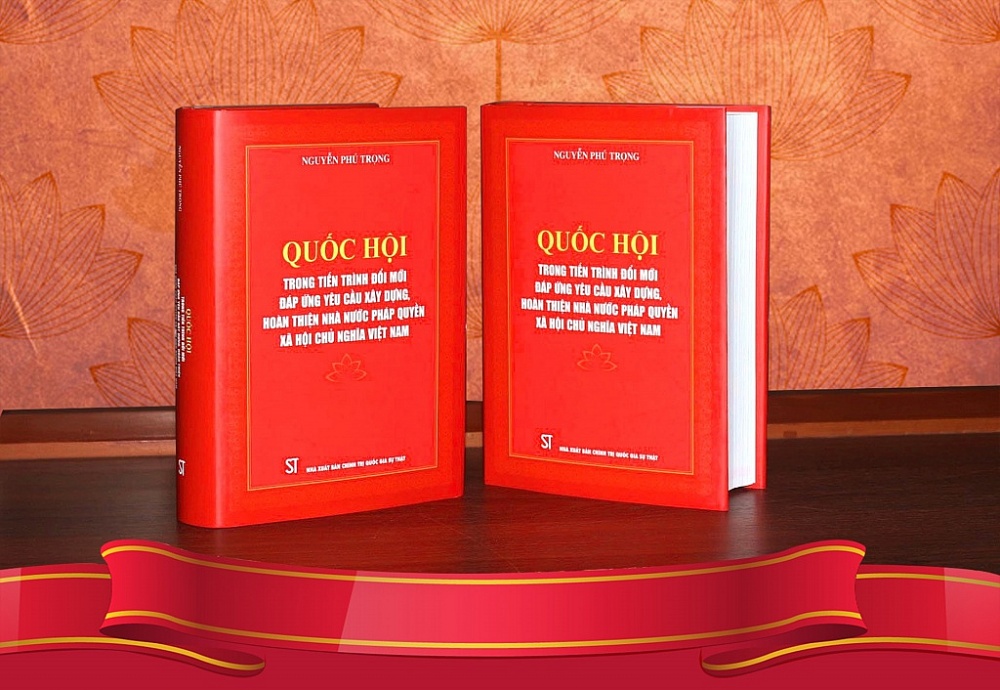 Cuốn sách “Quốc hội trong tiến trình đổi mới đáp ứng yêu cầu xây dựng, hoàn thiện Nhà nước pháp quyền xã hội chủ nghĩa Việt Nam”.