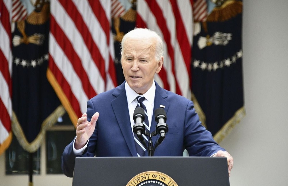 Tổng thống Mỹ Joe Biden phát biểu tại Nhà Trắng, Washington D.C., ngày 14/5/2024. (Ảnh: Kyodo/TTXVN)
