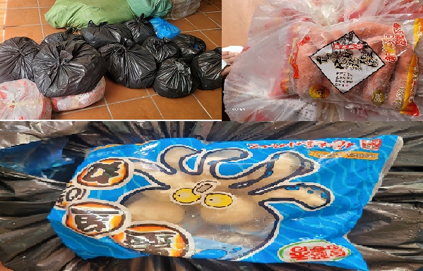 Hải quan Quảng Ninh phát hiện, tiêu hủy 200 kg xúc xích, chả mực