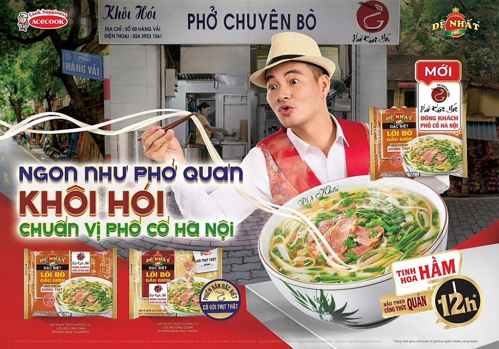 Acecook Việt Nam ra mắt Phở Đệ Nhất 12h hầm xương đặc biệt