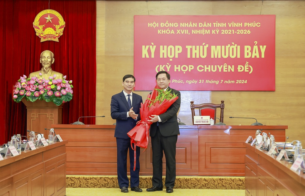 Ông Trần Duy Đông giữ chức Chủ tịch UBND tỉnh Vĩnh Phúc nhiệm kỳ 2021-2026