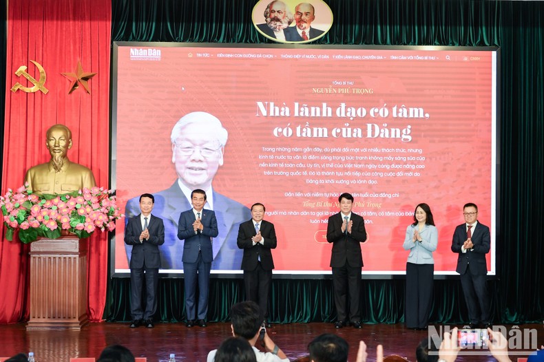 Khai trương Trang thông tin đặc biệt 'Tổng Bí thư Nguyễn Phú Trọng - Nhà lãnh đạo có tâm, có tầm của Đảng' ảnh 1