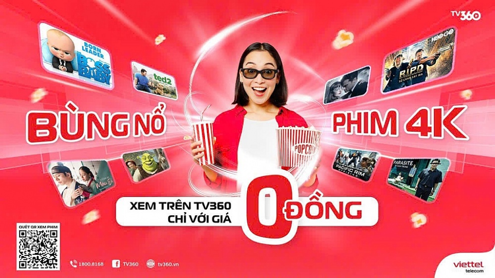 Viettel tiếp tục ra mắt dịch vụ phim video 4K cho mạng 5G