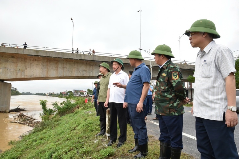 Phó Thủ tướng, Bộ trưởng Hồ Đức Phớc kiểm tra, chỉ đạo công tác phòng, chống mưa lũ tại Thái Nguyên, Bắc Kạn