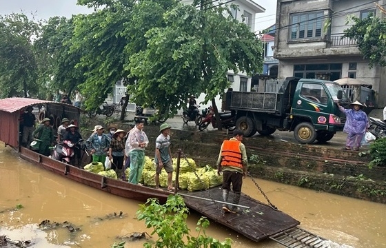 Hà Nội: Báo động lũ cấp II trên sông Hồng