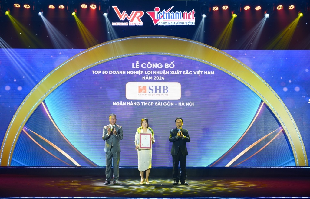 5 năm liên tiếp, SHB trong TOP 50 doanh nghiệp lợi nhuận xuất sắc Việt Nam