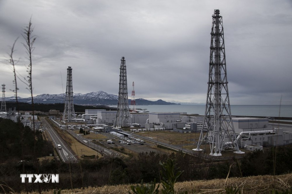 Nhà máy điện hạt nhân Kashiwazaki-Kariwa của Công ty Điện lực Tokyo (TEPCO) ở tỉnh Niigata, miền Bắc Nhật Bản. (Ảnh: AFP/TTXVN)