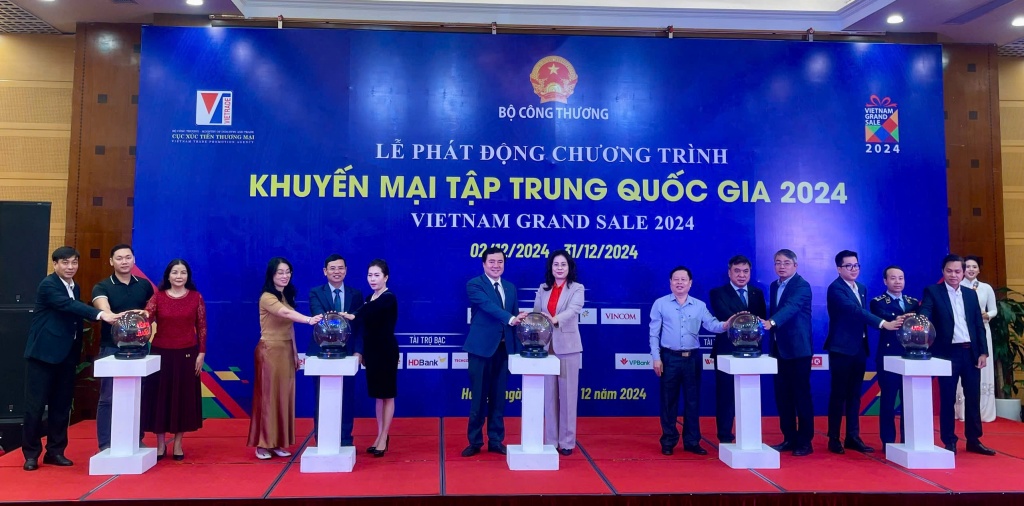 Nghi thức phát động chương trình khuyến mại tập trung quốc gia 2024.