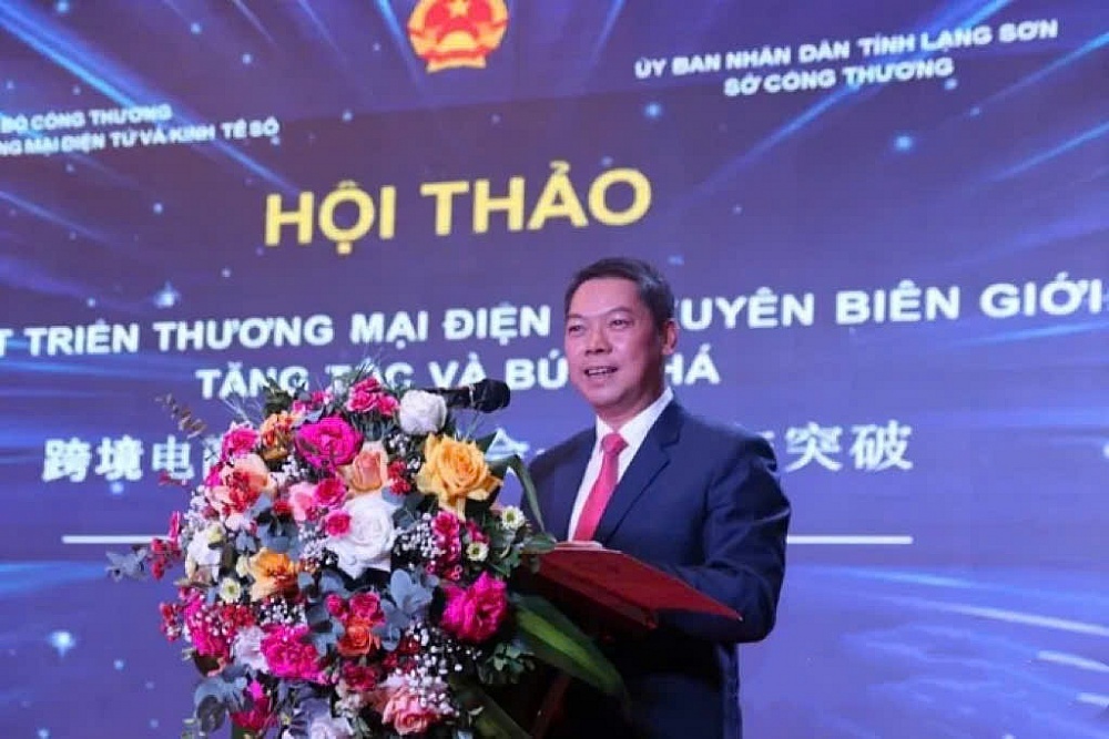 Ông Đoàn Thanh Sơn, Phó Chủ tịch UBND tỉnh Lạng Sơn phát biểu tại hội thảo.