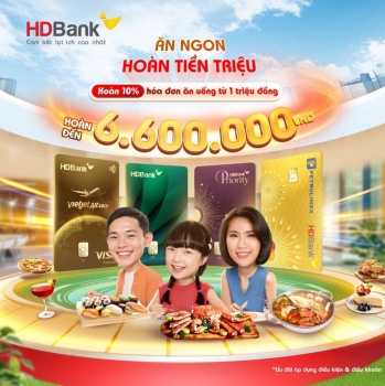 Thẻ tín dụng HDBank - Ưu đãi đa tầng, hưởng trọn niềm vui cuối năm!