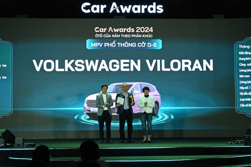 Volkswagen Viloran đạt giải thưởng Ô tô của năm 2024 phân khúc MPV