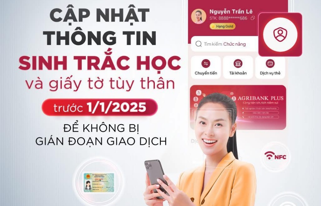 Agribank: 2 cách để khách hàng tránh bị gián đoạn giao dịch từ ngày 1/1/2025