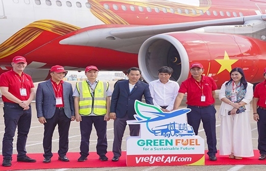 Vietjet tiên phong khai thác chuyến bay đầu tiên sử dụng nhiên liệu hàng không bền vững SAF