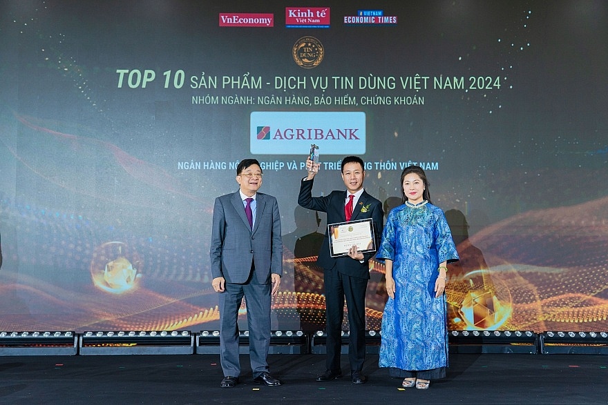 Hệ sinh thái và thanh toán trên ứng dụng Agribank Plus đạt Top 10 Sản phẩm – dịch vụ tin dùng 2024 Tin Dùng Việt Nam 2024