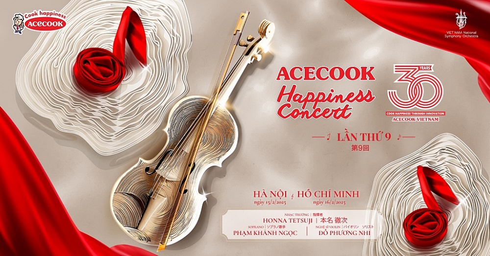 Acecook Happiness Concert 2025 – 9 năm lan tỏa hạnh phúc âm nhạc